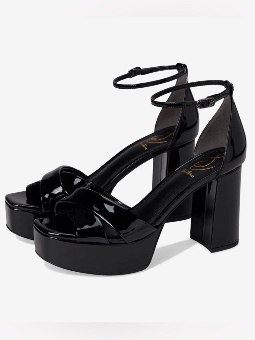 Sam Edelman Women’s Jullian Platform Sandals W/Ankle Strap Black Size-9.5 NIB - Picture 7 of 10